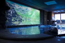 La Bouitte Spa Pool, spa hotel alps, savoie